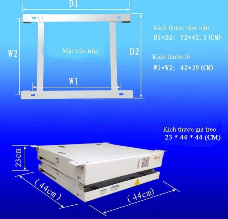 GIA TREO MAY CHIEU CO DIEU KHIEN 2M ECM20-A